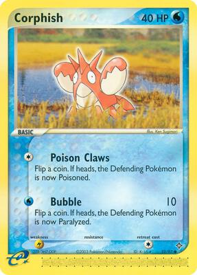 Corphish - 52/97 card from EX Dragon