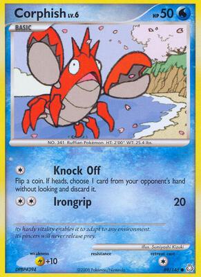Corphish card from Legends Awakened