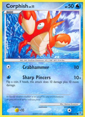 Corphish card from Supreme Victors