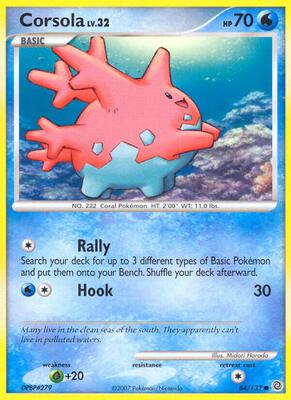 Corsola card from Secret Wonders