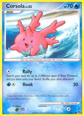 Corsola card from POP Series 7