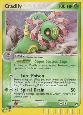Cradily card from EX Sandstorm