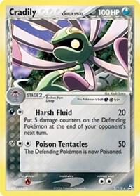 Cradily (Delta Species) card from EX Holon Phantoms