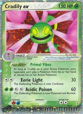 Cradily ex card from EX Team Magma vs Team Aqua