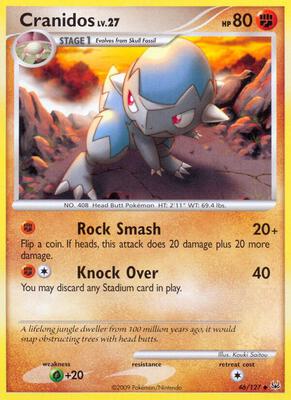 Cranidos card from Platinum
