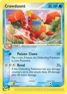 Crawdaunt - 13/97 card from EX Dragon