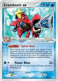 Crawdaunt ex card from EX Holon Phantoms