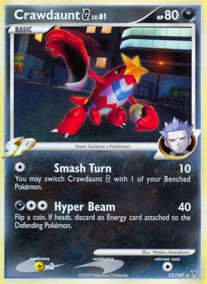 Crawdaunt G card from Supreme Victors