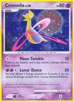 Cresselia card from Great Encounters