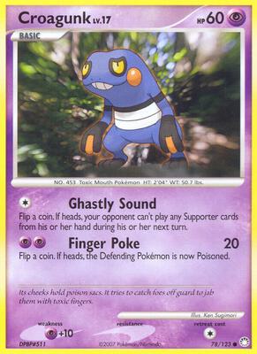 Croagunk card from Mysterious Treasures