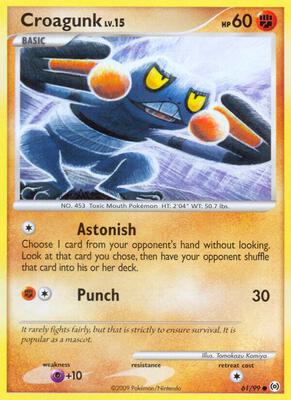 Croagunk card from Arceus