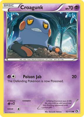 Croagunk card from Legendary Treasures