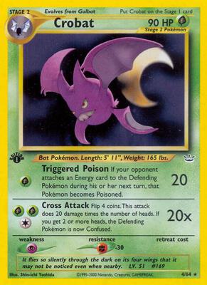 Crobat card from Neo Revelation