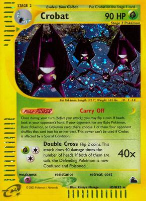 Crobat (H5) card from Skyridge