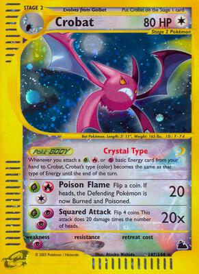 Crobat (147) card from Skyridge
