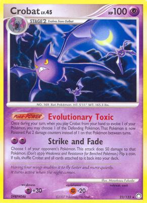 Crobat card from Mysterious Treasures