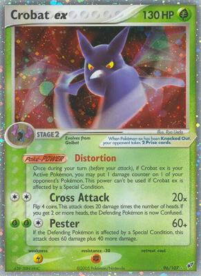Crobat ex card from EX Deoxys