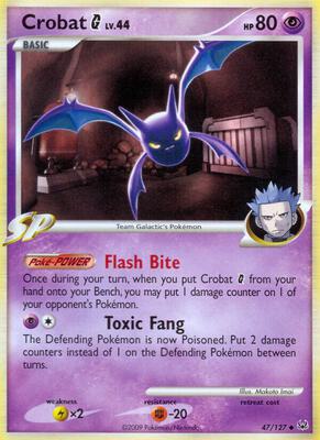Crobat G card from Platinum