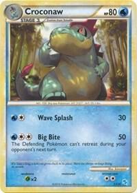 Croconaw (#13) card from HGSS Trainer Kit: Gyarados & Raichu