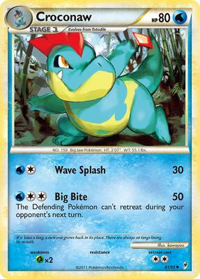 Croconaw card from Call of Legends
