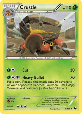 Crustle card from Dark Explorers