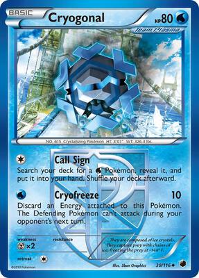 Cryogonal (Team Plasma) card from Plasma Freeze