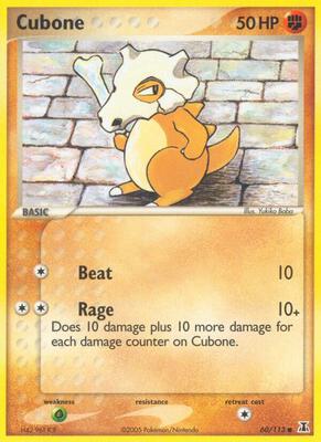 Cubone card from EX Delta Species