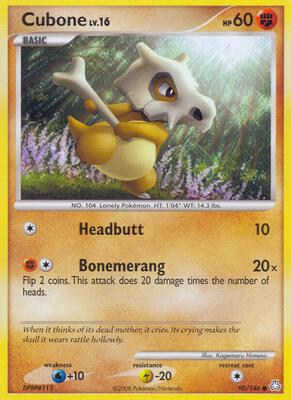 Cubone card from Legends Awakened