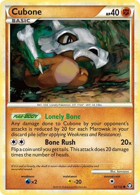 Cubone card from Triumphant