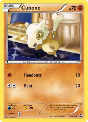 Cubone card from Dragons Exalted