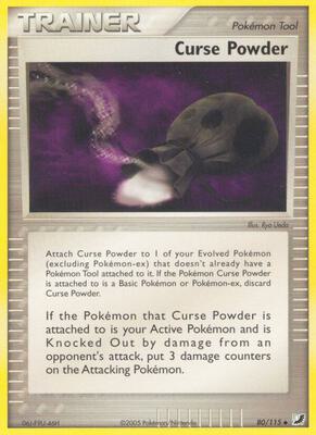 Curse Powder card from EX Unseen Forces