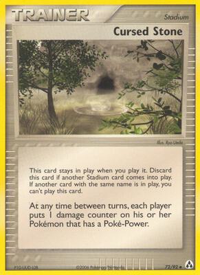 Cursed Stone card from EX Legend Maker