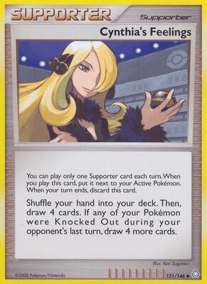 Cynthia's Feelings card from Legends Awakened