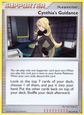 Cynthia's Guidance card from Supreme Victors