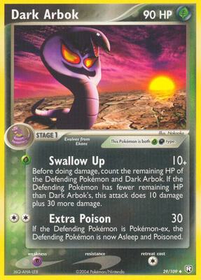 Dark Arbok card from EX Team Rocket Returns