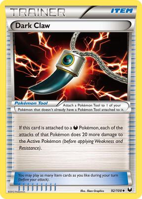 Dark Claw card from Dark Explorers
