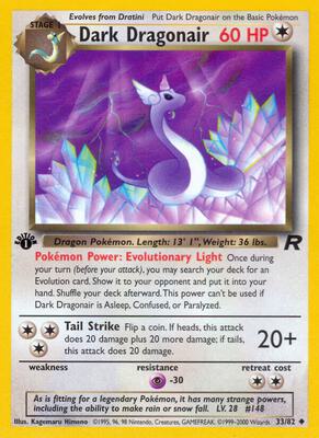 Dark Dragonair card from Team Rocket