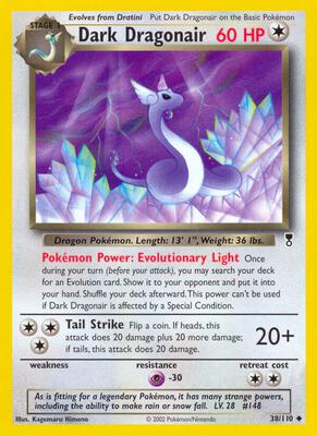 Dark Dragonair card from Legendary Collection