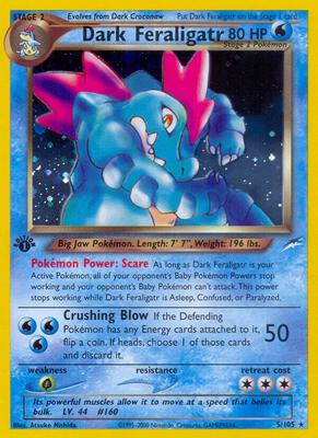 Dark Feraligatr card from Neo Destiny