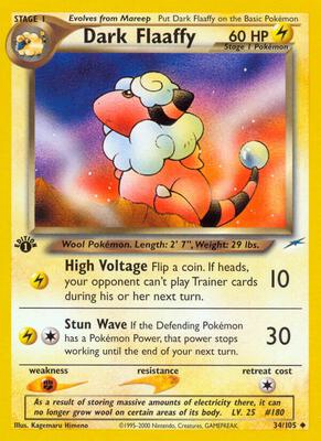 Dark Flaaffy card from Neo Destiny