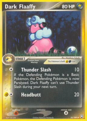 Dark Flaaffy card from EX Team Rocket Returns