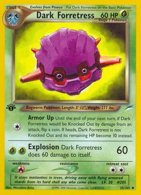Dark Forretress card from Neo Destiny