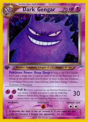 Dark Gengar card from Neo Destiny