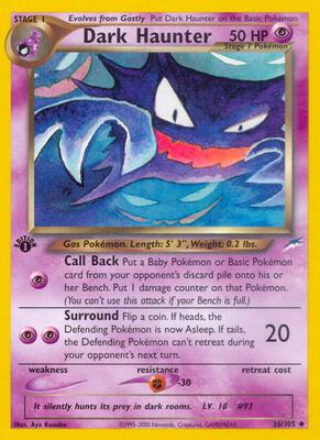 Dark Haunter card from Neo Destiny