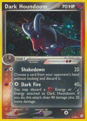 Dark Houndoom - 005/109 card from EX Team Rocket Returns