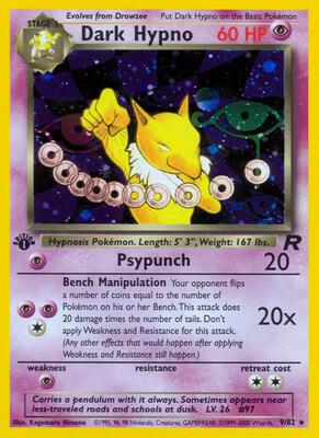 Dark Hypno (9) card from Team Rocket