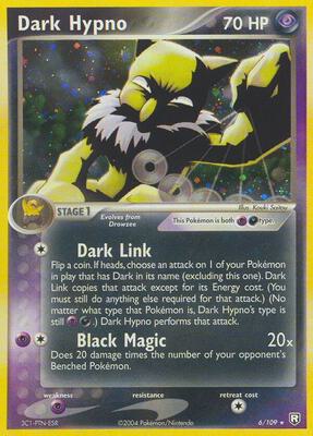 Dark Hypno card from EX Team Rocket Returns