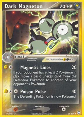 Dark Magneton card from EX Team Rocket Returns