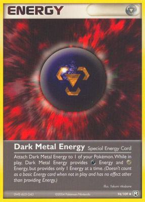 Dark Metal Energy card from EX Team Rocket Returns
