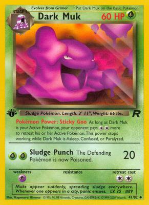 Dark Muk card from Team Rocket